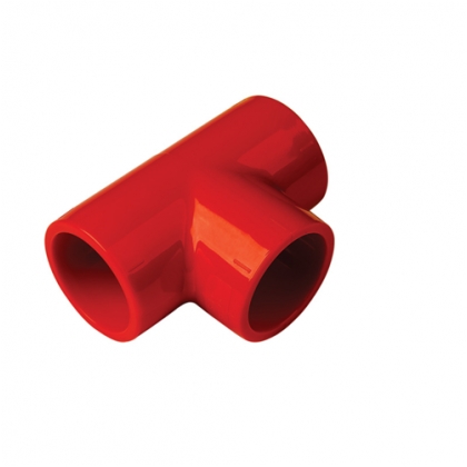 Derivazione T ABS rosso tubo 27mm