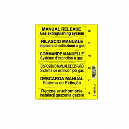 Set etichette avvisatore giallo 240315