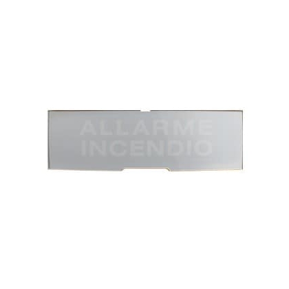 Grafica ALLARME INCENDIO grigio PAN1+