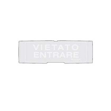 Grafica VIETATO ENTRARE grigio PAN1+