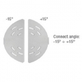 Accessorio unione diffusori a colonna in metallo rotazione max 15°