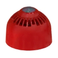 Sirena rossa con flash bianco VAD a soffitto wireless Fusion IP54 CPR