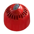 Sirena rossa con flash bianco VAD a parete wireless Fusion IP54 CPR