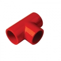 Derivazione T in ABS rosso per tubazione 27 mm