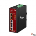 IFS Industrial Media Converter 4 Port PoE+ GigaEth > 2 Port SFP